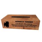 【Young Eight/Y8】Wood Tissue box/ウッドティッシュケース/愛犬【Norwich Terrier Dog/ノーリッチ・テリア】ティッシュボックス/木-35