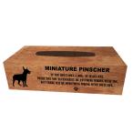 【Young Eight/Y8】Wood Tissue box/ウッドティッシュケース/愛犬【Miniature Pinscher/ミニチュア・ピンシャー】ティッシュボックス/木-32