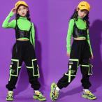 キッズダンス衣装 セットアップ ヒップホップダンス衣装 韓国 キッズ ダンス衣装 ヒップホップダンスパンツ チアダンス ヒップホップ 衣装 HIPHOPダンス衣装