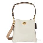 なくなり次第終了セール コーチ COACH C3766 ウィロウ バケット バッグ カラーブロック チョークマルチ ホワイト 白 正規店商品 送料無料