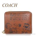 コーチ CBG43 COACH X PEANUTS エッセンシャル ビルフォールド ウォレット ニュースペーパー プリント 折りたたみ財布 二つ折り 小さめ 正規店商品 送料無料