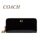 コーチ COACH CCD80 エッセンシャル スリム アコーディオン ジップ ウォレット チャーム 長財布 ブラック 黒 送料無料 正規店商品