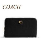 コーチ COACH CR546 エッセンシャル ミディアム ジップ アラウンド ウォレット ブラック 黒 二つ折り財布 正規店商品 送料無料