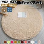 ラグ ラグマット 円形 カーペット 丸型 丸いラグ 円型 春夏 80 100 120 140 160 180 200 洗える シャギー 厚手 柔らかい 滑り止め ウォッシャブル フロアラグ