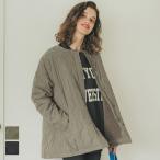 プードルボアキルトAラインコート レディース キルト ピーチスキン ノーカラー Aライン ボア 長袖 親子お揃い 送料無料/メール便不可 22aw