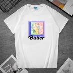 ショッピングbts butter 新品 BTS Tシャツ Butter 男女兼用 大人用 子供用 韓流グッズ レディース メンズ ウェア 夏物 グッズ 服 防弾少年団 半袖 応援服 丸首