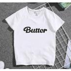 ショッピングbts butter 新品 BTS Tシャツ BUTTER 男女兼用 大人用 子供用 韓流グッズ レディース メンズ ウェア 夏物 グッズ 服 防弾少年団 半袖 応援服 丸首 夏