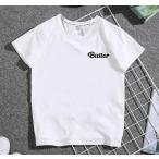 ショッピングbts butter 新品 BTS Tシャツ BUTTER 男女兼用 大人用 子供用 韓流グッズ レディース メンズ ウェア 夏物 グッズ 服 防弾少年団 半袖 応援服 丸首 夏