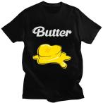 ショッピングbts butter 新品 BT21 Tシャツ BUTTER 男女兼用 大人用 子供用 韓流グッズ レディース メンズ ウェア 夏物 グッズ 服 防弾少年団 半袖 応援服 丸首 BTS 夏