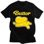 新品 BT21 Tシャツ BUTTER 男女兼用 大人用 子供用 韓流グッズ レディース メンズ ウェア 夏物 グッズ 服 防弾少年団 半袖 応援服 丸首 BTS 夏