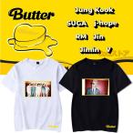 ショッピングbts butter 新品 BTS BUTTER Tシャツ 男女兼用 大人用 子供用 韓流グッズ レディース メンズ ウェア 夏物 グッズ 服 防弾少年団 半袖 応援服 丸首