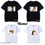 ショッピングbts butter 新品 BTS BUTTER Tシャツ 男女兼用 大人用 子供用 韓流グッズ レディース メンズ ウェア 夏物 グッズ 服 防弾少年団 半袖 応援服 丸首