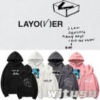 ショッピング韓流 BTS 防弾少年団 V TaeHyung 「Layover」 パーカー 韓流グッズ 春秋 冬 フード付き トップス 男女兼用 周辺 応援服 打歌服 カジュアルウェア ペアルック 服