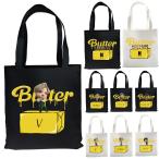 防弾少年団 2021 BTS BUTTER トートバッグ 肩掛けバッグ グッズ 軽量 かばん 男女兼用 メンズ レディース おしゃれ 可愛い ショルダーバッグ