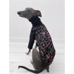 ショッピングヒョウ柄 イタグレ 服 セール ヒョウ柄 裏起毛 ニット 長袖 Tシャツ イタリアングレイハウンド ウィペット服 べドリントンテリア服 イタグレ服 doggystar S M L XL