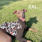ベドリントンテリア服 セール ヒョウ柄 裏起毛 ニット 長袖 Tシャツ 2XL ウィペット イタリアングレーハウンド イタグレ服  犬服 秋 冬服 doggystar