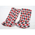 coco б/у [ снижение цены ] Pearly Gates PEARLY GATES женский гетры красный / чёрный a-ga il рисунок letter pack почтовый сервис плюс отправка возможно 85448