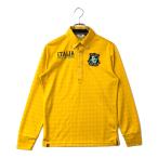  б/у [SALE] filler Golf FILA мужской рубашка-поло с длинным рукавом S желтый цвет серия гора дуть цвет кнопка down diamond рисунок letter pack почтовый сервис плюс отправка возможно 88436