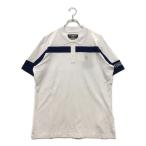 ショッピングハイドロゲン coco 未使用品【SALE】 ハイドロゲン HYDROGEN メンズ 半袖ポロシャツ XL 白×紺 ホワイト レターパックプラス発送可 88484