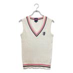 coco б/у [ снижение цены ] Admiral Golf Admiral Golf женский лучший M белый V шея вязаный letter pack почтовый сервис плюс отправка возможно 88762