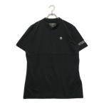 coco 未使用品【SALE】 ハイドロゲン HYDROGEN メンズ 半袖シャツ L 黒 ブラック ボタンプルオーバー レターパックプラス発送可 89124