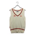 coco б/у [ снижение цены ] Le Coq s Porte .fle coq sportif женский лучший M белый V шея вязаный letter pack почтовый сервис плюс отправка возможно 90501