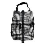 coco б/у Pearly Gates PEARLY GATES сумка для обуви чёрный × белый Glenn проверка боковой сетка 92306