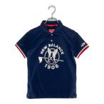  б/у [SALE] New balance Golf New Balance golf женский рубашка-поло с коротким рукавом 0(S) темно-синий Boston терьер кошка комплектация отправка возможно 99358