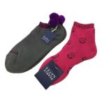 coco не использовался товар Pearly Gates PEARLY GATES носки 2 пар комплект розовый & серый Smile рисунок & бонбон letter pack почтовый сервис плюс отправка возможно 100339