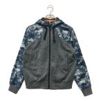 б/у [SALE] Adidas adidas мужской блузон S темно-синий × серый внешний обратная сторона ворсистый полный Zip с капюшоном .100807