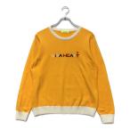  б/у [ снижение цены ] viva Heart женский свитер 44(LL) orange длинный рукав вырез лодочкой вязаный letter pack почтовый сервис плюс отправка возможно 101661