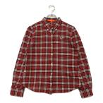  б/у [SALE] Beams Golf BEAMSGOLF женский рубашка с длинным рукавом L красный красный в клетку кнопка down кошка комплектация отправка возможно 102209