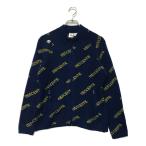  б/у [SALE] Descente Golf DESCENTE женский вязаный внешний L синий полный Zip Logo общий рисунок letter pack почтовый сервис плюс отправка возможно 102302