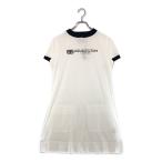  не использовался товар [SALE] Aquascutum женский One-piece 8(M) белый короткий рукав mok шея letter pack почтовый сервис плюс отправка возможно 102364
