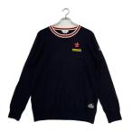  б/у Munsingwear одежда Munsing wear женский свитер LL темно-синий темно синий вырез лодочкой letter pack почтовый сервис плюс отправка возможно 107064