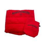  б/у Munsingwear одежда Munsing wear защита горла "neck warmer" красный средний хлопчатник передний кнопка упаковочный пакет есть letter pack почтовый сервис плюс отправка возможно 107339