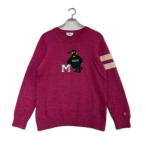  б/у Munsingwear одежда Munsing wear женский свитер LL розовый Logo нашивка органический шерсть letter pack почтовый сервис плюс отправка возможно 108311