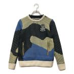 ショッピングスカル coco 中古【値下げ】 マークアンドロナ MARK&LONA レディース セーター 36(S) 黒系 ブラック スカル カモフラ柄 111897