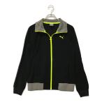 coco б/у [SALE] Puma PUMA женский полный Zip внешний L чёрный черный джерси letter pack почтовый сервис плюс отправка возможно 112517