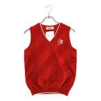 coco не использовался товар [SALE] Adabat adabat женский лучший 40(L) красный красный V шея вязаный letter pack почтовый сервис плюс отправка возможно 115169