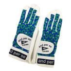 coco не использовался товар [ снижение цены ] Anne Pas . женский перчатка 20cm голубой × зеленый синий × зеленый обе рука перчатка Logo общий рисунок кошка комплектация отправка возможно K017007