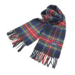 coco б/у Pearly Gates PEARLY GATES muffler свободный чёрная основа tartan проверка ворсистый материалы бахрома имеется кошка pohs отправка возможно K017215