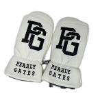 coco б/у Pearly Gates PEARLY GATES рукавица свободный белый перчатка с изнанки флис защищающий от холода теплоизоляция Logo принт кошка pohs отправка возможно K017655