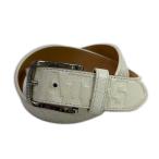 coco б/у Pearly Gates PEARLY GATES ремень белый type вдавлено . Logo простой letter pack почтовый сервис плюс отправка возможно K017829