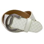 coco б/у Callaway Callaway ремень белый вязаный style type вдавлено . letter pack почтовый сервис плюс отправка возможно K020980