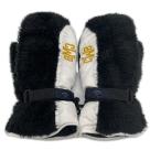 coco б/у Callaway Callaway рукавица чёрный × белый защищающий от холода меры рука утеплитель мех золотой нить .... letter pack почтовый сервис плюс отправка возможно K021941