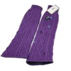 coco не использовался товар Anne Pas . женский гетры свободный фиолетовый Anne анютины глазки плетеный рисунок с изнанки флис letter pack почтовый сервис плюс отправка возможно K022465