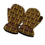 coco б/у Pearly Gates PEARLY GATES вязаный рукавица бордо & желтый ушко (уголок) zk рисунок внутри сторона боа letter pack почтовый сервис плюс отправка возможно K022922