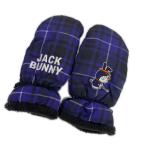 coco б/у Jack ba колено Jack Bunny!! рукавица чёрный × фиолетовый серия / в клетку Doraemon рука утеплитель letter pack почтовый сервис плюс отправка возможно K024449