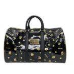 coco б/у [ снижение цены ] Mark and rona сумка "Boston bag" чёрный × золотой × хаки эмаль Skull leaf общий рисунок Logo plate камуфляж запирающийся шкафчик сумка K025494